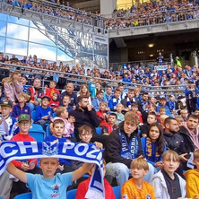 Młodzi piłkarze z Brzozy na meczu Lecha Poznań. Emocji nie brakowało!